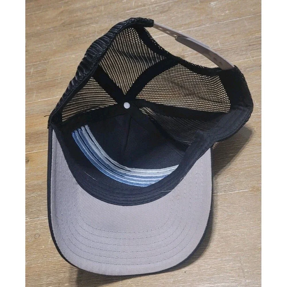 Freightliner Trucker Hat Black Mesh Snapback Cap Blue/Gray Logo Semi Truck